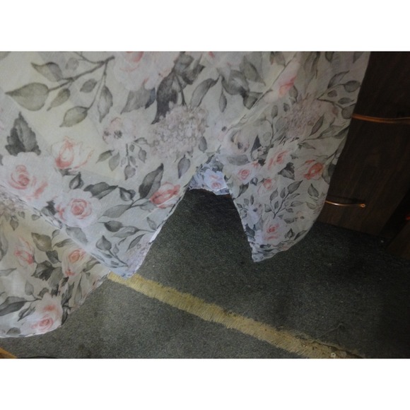 Style 5 pastel flower flowy open cover up duster or tie up for top ONE Size NWT - Picture 7 of 7